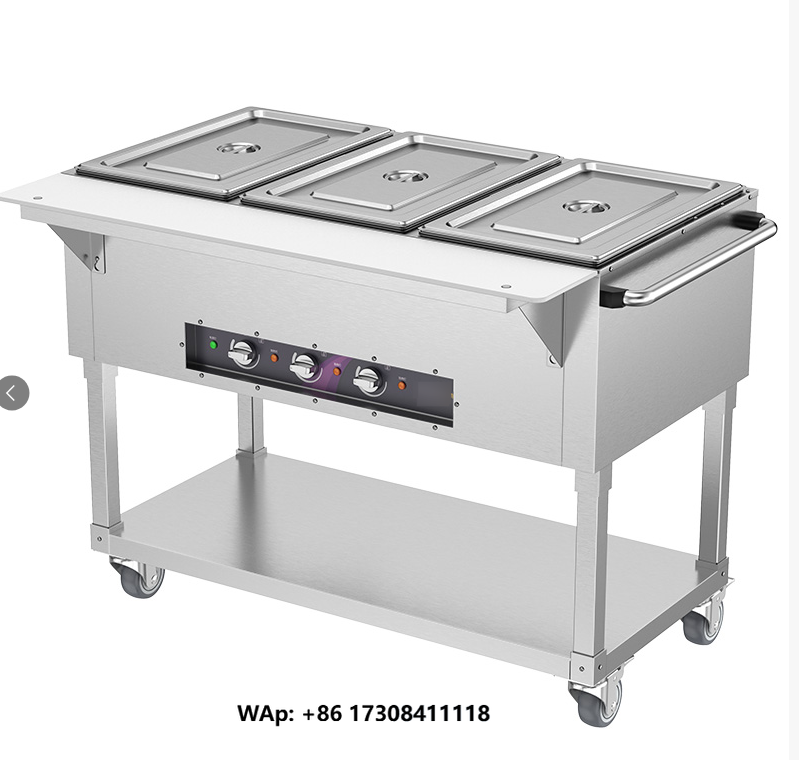Bain Marie Food Warmer - Commercial Food Warmer Electric Steam Table