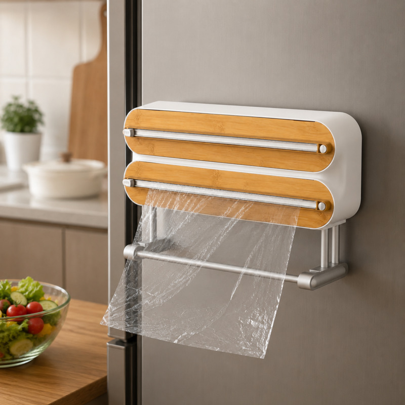 Commercial Kitchen Shed - Magnetic Food Wrap Cutter Dispenser Cling