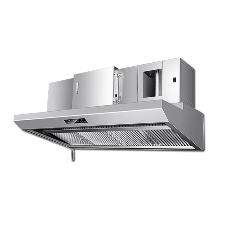 Commercial Kitchen Hoods - Commercial high-suction range hood, integrated purifier,