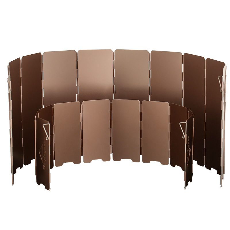 Commercial Kitchen Gas Stove - 10 Plates Bronze-coloured Folding Outdoor Camping