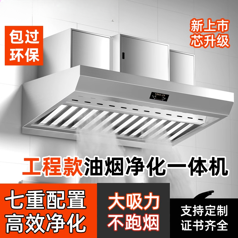 Commercial Kitchen Hoods - Commercial Kitchen Fume Purification Machine Large